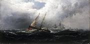 James Hamilton After a Gale Wreckers Spain oil painting artist